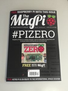 Raspberry Pi Zero foo brinde na The MagPi Magazine UK.